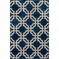 thumbnail image 1 of Central Oriental 2307PN58.084 Terrace Tropic 084 Dolliver 100 Percent Heat Set Polypropylene Rug, Sapphire & Snow - 5 ft. x 7 ft. 3 in., 1 of 5