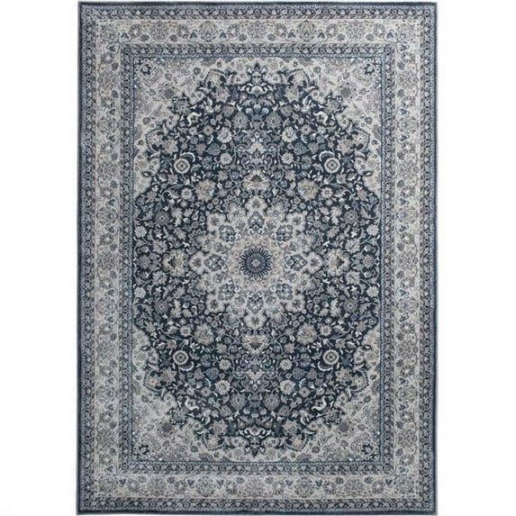 Central Oriental 2812IC58.200 5 ft. 3 in. x 7 ft. 7 in. Allure Alegria Rug, Blue