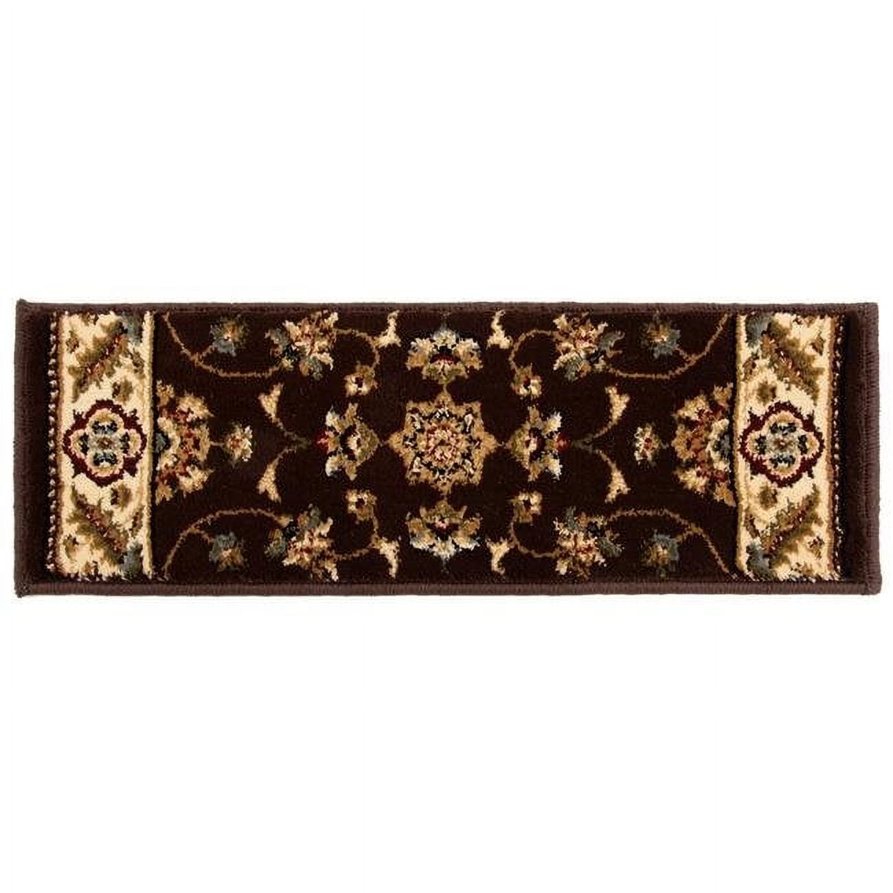 Central Oriental 8265BWST33C 9 in. x 33 in. Stair Tread Stair Tread, Portica Kazmir Rug, Brown