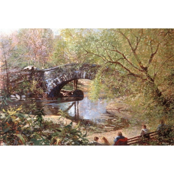 "Central Park Bridge" Signed Fine Art Print by Jack Faragasso
