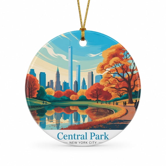 Sammer Weekend Central Park Christmas Ornament, New York City Vacation Keepsake ...