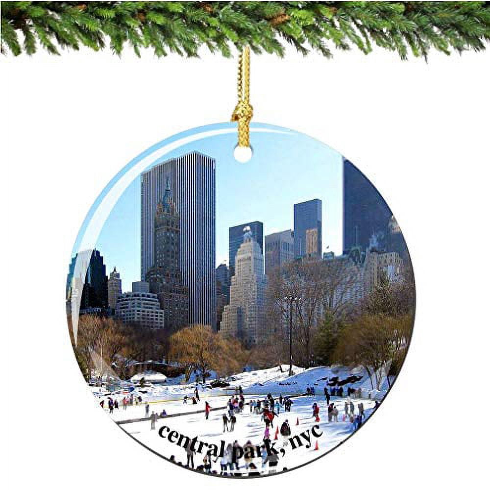 Central Park Porcelain Christmas Ornament - Thumbnail 4