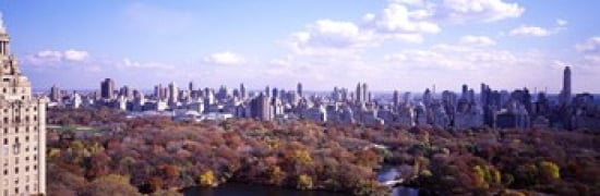 Central Park NYC New York City New York State USA Canvas Art - Panoramic Images (36 x 12)
