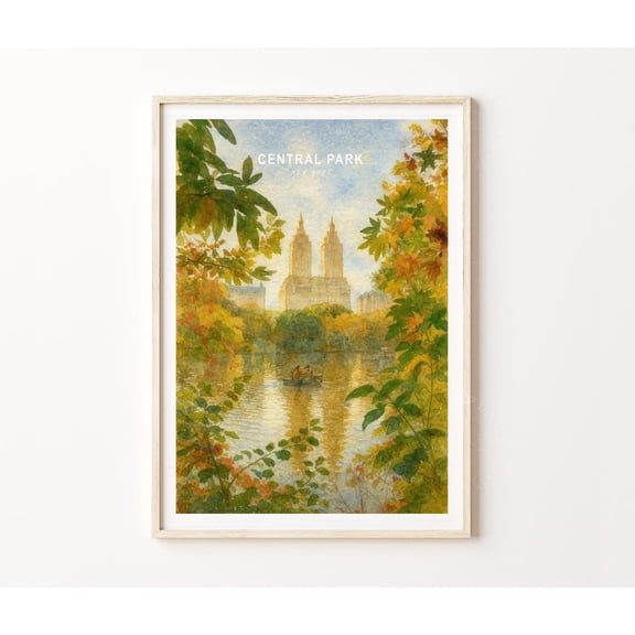 Central Park New York Nature Landscape Home Decor