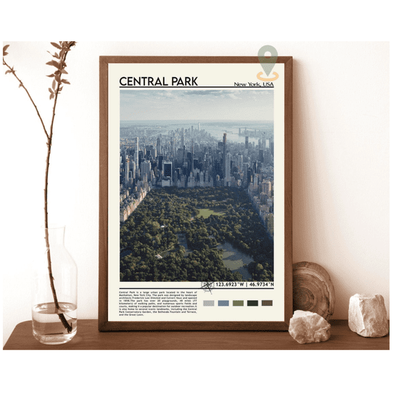 Central Park Print Central Park Art Central Park Poster Central Park Photo Central Park Painting Central Park Poster New York Poster Wall Art