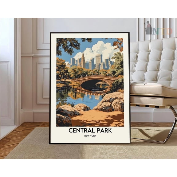 Central Park Print Central Parkcentral Park Poster Central Park Photo Central Park Nyc Central Park Manhattan New York Wall Art Modern Wall Decor