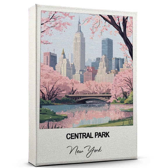 Central Park Travel Decorative Art Canvas New York Canvas Colorful Travel Wall Decor for Any Room Makes a Thoughtful Gift