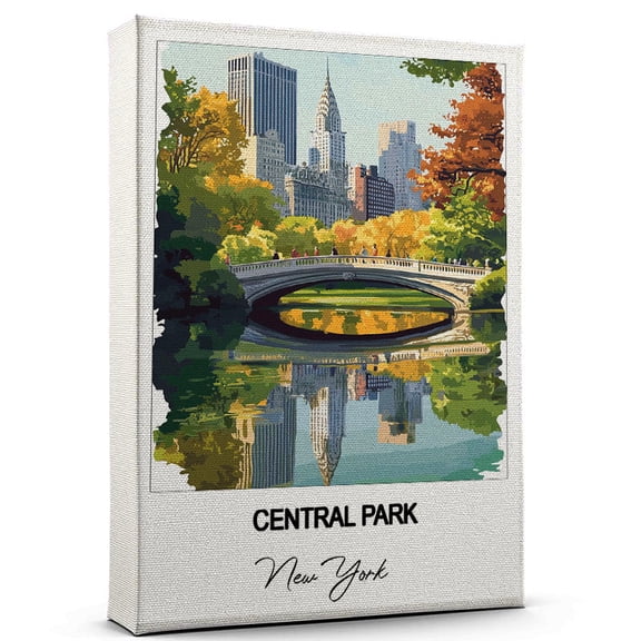 Central Park Travel Wall Art – New York Canvas – Travel Wall Decor with Timeless Appeal – A Special Gift for Loved Ones