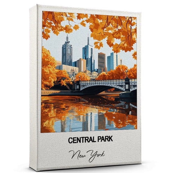 Central Park Travel Wall Canvas Elegant and Cultural Art Print New York Canvas Print Ideal Gift for Travel Lovers