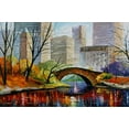 thumbnail image 1 of BUY ART FOR LESS Officially Licensed Central Park by Leonid Afremov 36 x 24 Painting Reproduction Art Print Poster, 1 of 6