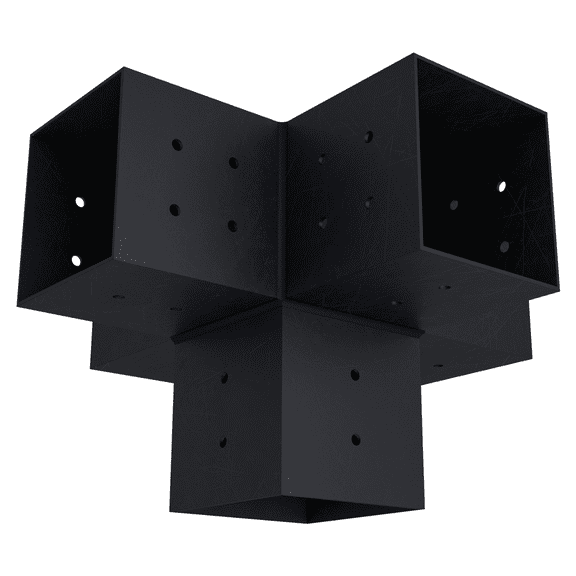 Central Pergola Roof Bracket (4x4 Steel) for Large Pergolas with 4+ Blocks/Sections (1-Pack)