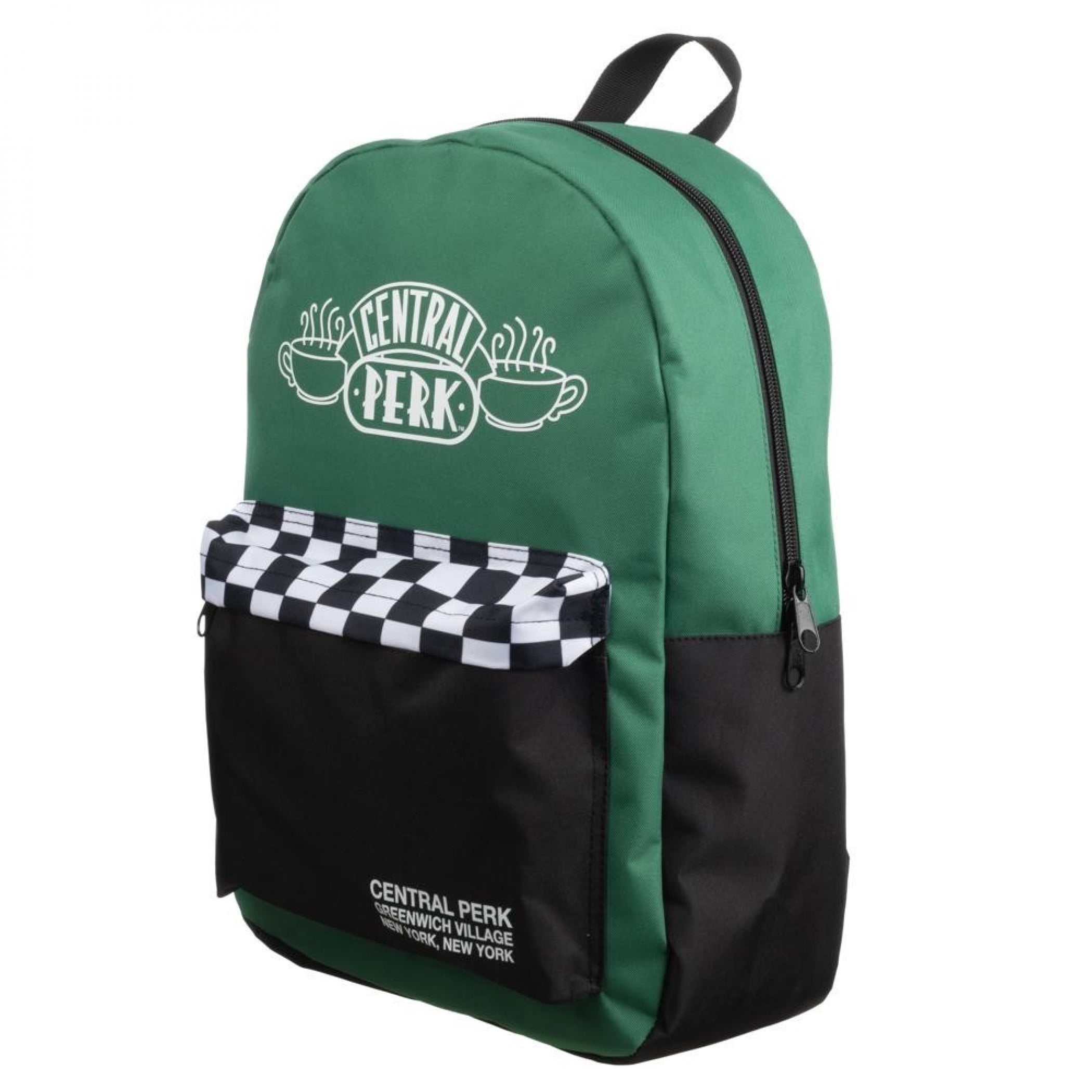 Central Perk Green Checker Mixblock Backpack - Walmart.com