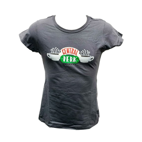 Central Perk Logo T-Shirt Friends Womens Mens Adult Rachel Waitress Coffee Gray