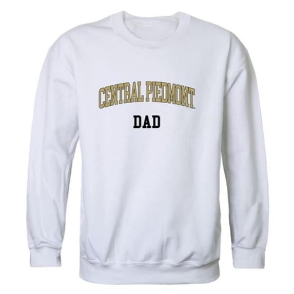 Central Piedmont Community College Dad Crewneck Sweatshirt, White - 2XL