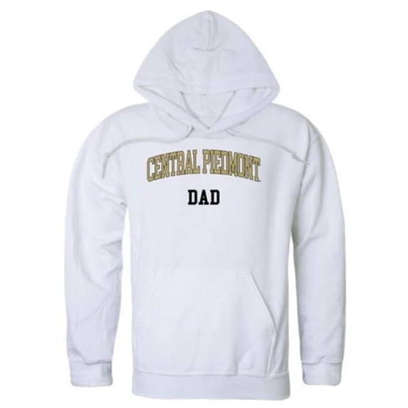 Central Piedmont Community College Dad Hoodie, White - 2XL