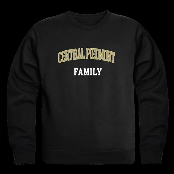 Central Piedmont Community College Family Crewneck Sweatshirt, Black - Small
