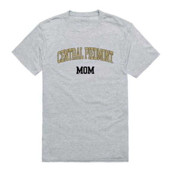 Central Piedmont Community College Mom T-Shirt, Heather Grey - Medium