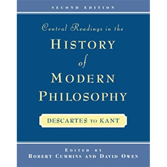 Pre-Owned Central Readings in the History of Modern Philosophy (Paperback) 0534523471 9780534523473