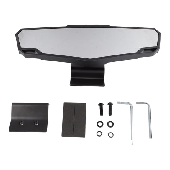 Central Rearview Mirror, for Polaris for Ranger for xp 1000 900 570 Crew, for Can Am Defender UTV Side View Mirror Assembly ABS Alloy Black Simple Install