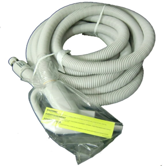Central Vac Hose Electric Hose, Crushproof, Dual Switching 30Ft 1 3/8In Direct