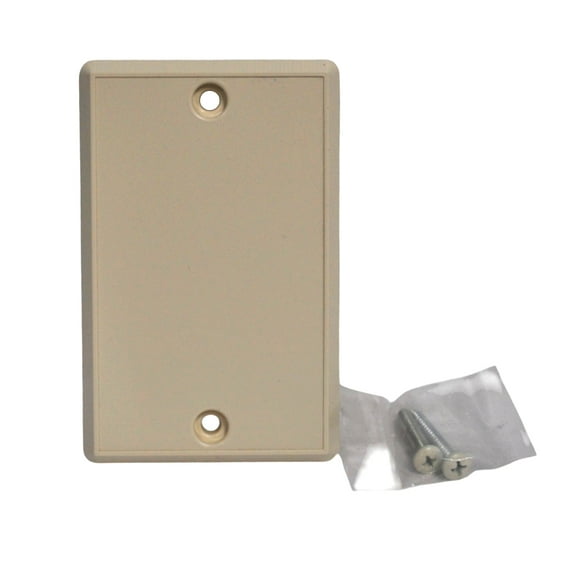 Central Vacuum Cleaner Blank Inlet Cover Almond