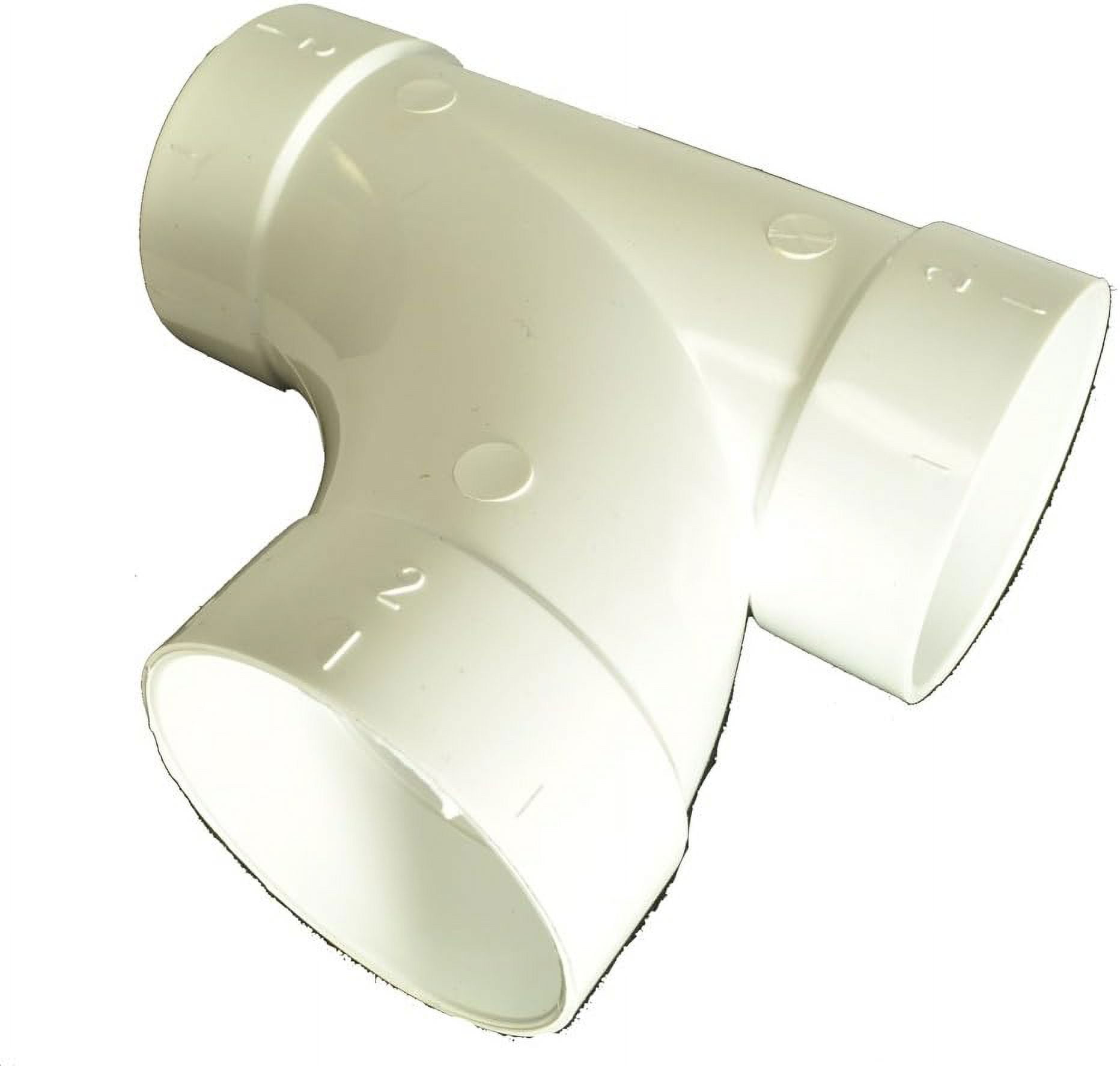 Central Vacuum PVC 2 Inch Coupling Elbow 90 Degree Tee Wye BI9081