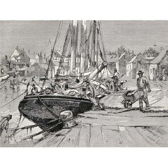 Central Wharf Provincetown Cape Cod Massachusetts United States Of America From The Book The Century Illustrated Monthly