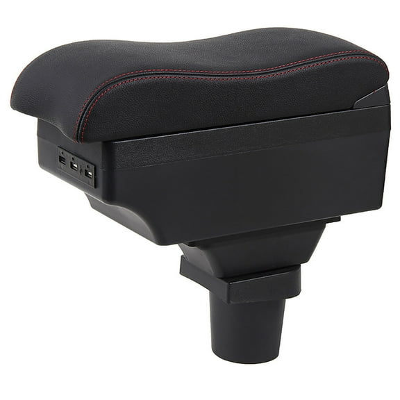 Centre Armrest Box for Toyota Yaris 2011 Retrofit, Double Layer Armrest Torage Organizer Box Adjustable
