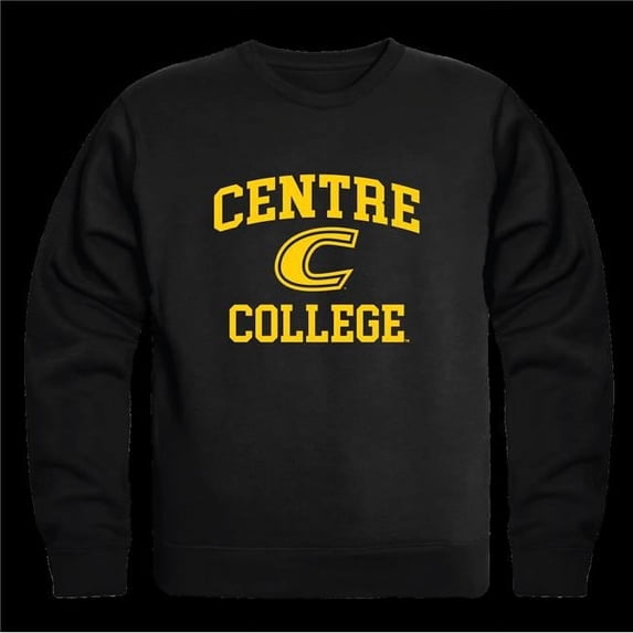 Centre College Colonels Seal Crewneck Sweatshirt, Black - Large
