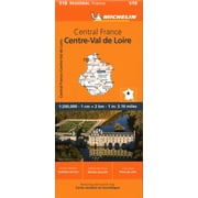France Central France Map 518 Sheet map, folded