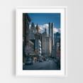 thumbnail image 1 of Centre Street, Nolita 01 - Manhattan New York Photography Cityscape Architecture Skyline Street Photography Travel Poster City White Framed Wall Art Print 5 x 7 inches, 1 of 3