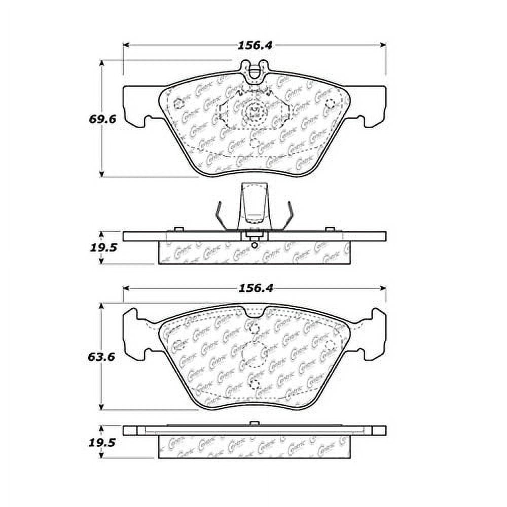 Centric (103.07400) Brake Pad, Ceramic