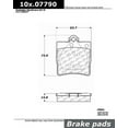 thumbnail image 1 of Centric (103.07790) Brake Pad, Ceramic, 1 of 4