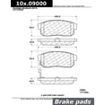 thumbnail image 1 of Centric (103.09000) Brake Pad, Ceramic, 1 of 4