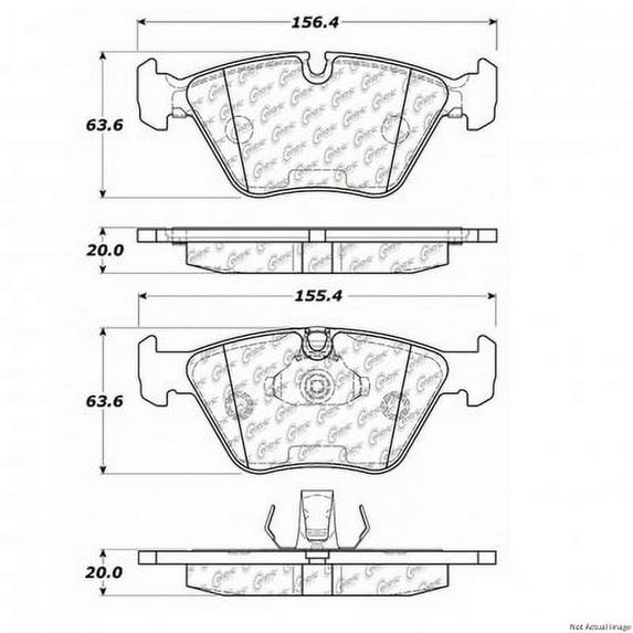 Centric (103.09460) Brake Pad, Ceramic