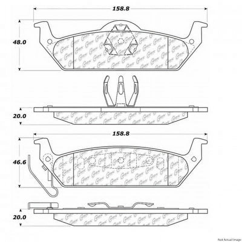 Centric (103.09630) Brake Pad, Ceramic