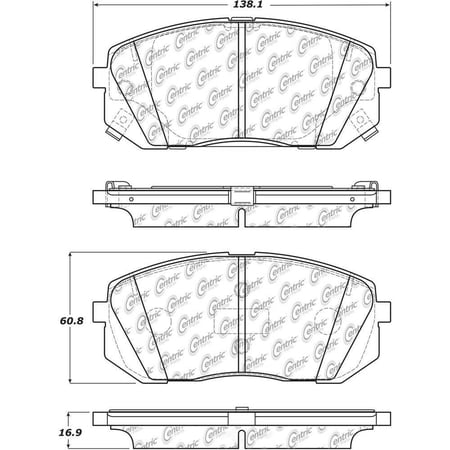 Centric 103.18550 Disc Brake Pad Set