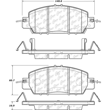 Centric 103.18600 Disc Brake Pad Set