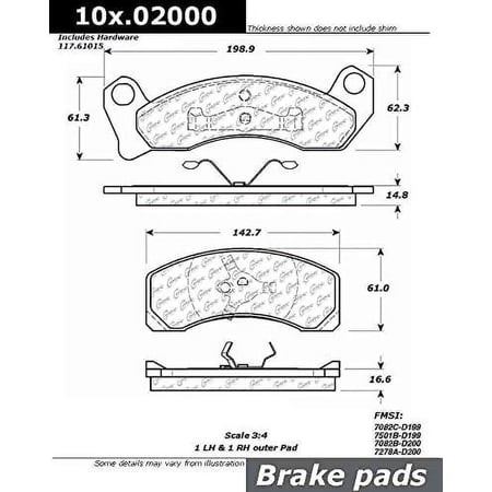 Centric 104.02000 Posi Quiet Semi Met Pads