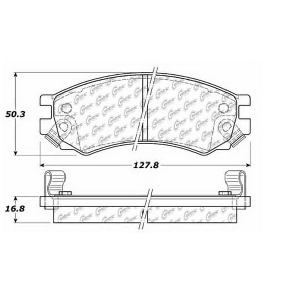 Centric 104.05070 Posi Quiet Semi Met Pads
