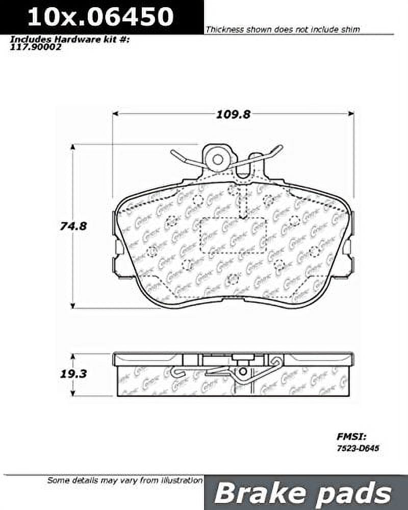 Centric 104.06450 Posi Quiet Semi Met Pads