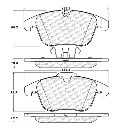 Centric 104.12410 Posi Quiet Semi Met Pads