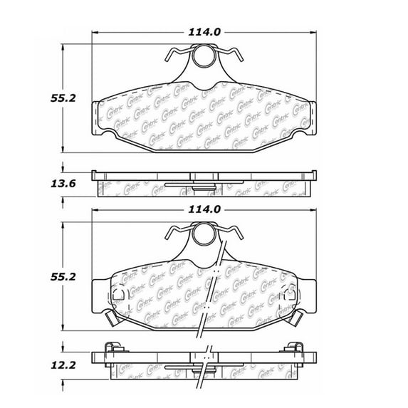 Centric 105.04130 Rear Brake Pad