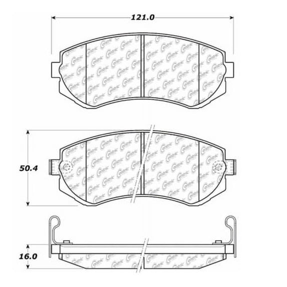 Centric 105.04220 Posi Quiet Ceramic Pads