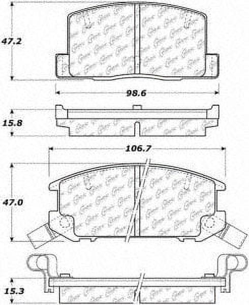 Centric 105.06570 Disc Brake Pad