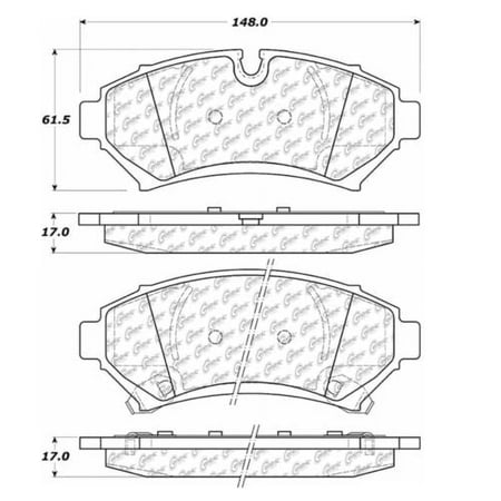 Centric 105.07530 Posi Quiet Ceramic Pads
