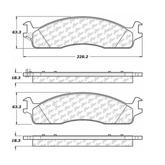 Centric 105.09650 Front Brake Pad