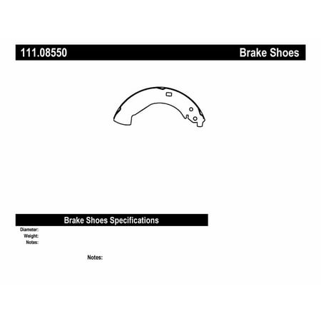Centric 111.08550 Centric Brake Shoes
