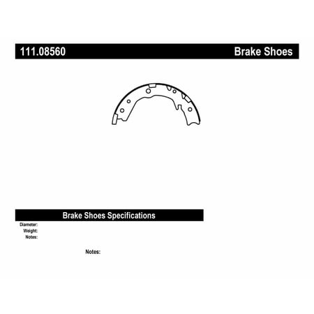 Centric 111.08560 Centric Brake Shoes