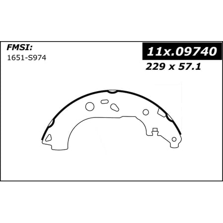 Centric 111.09740 Centric Brake Shoes